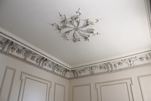 Stairwell ceiling after consolidation